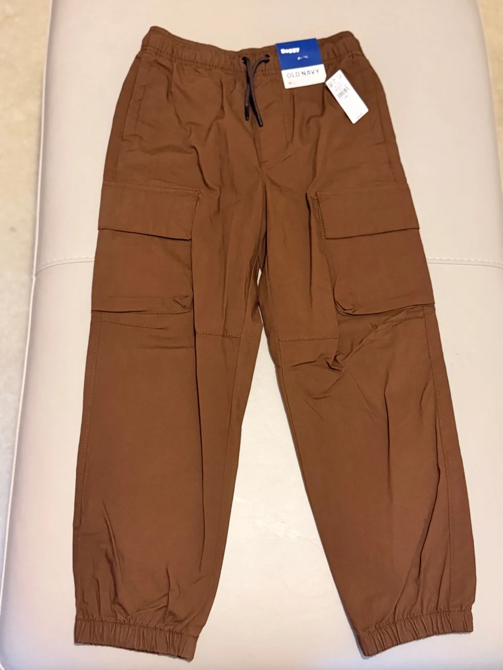 Old Navy Brown Cargo Joggers with Elastic Cuffs